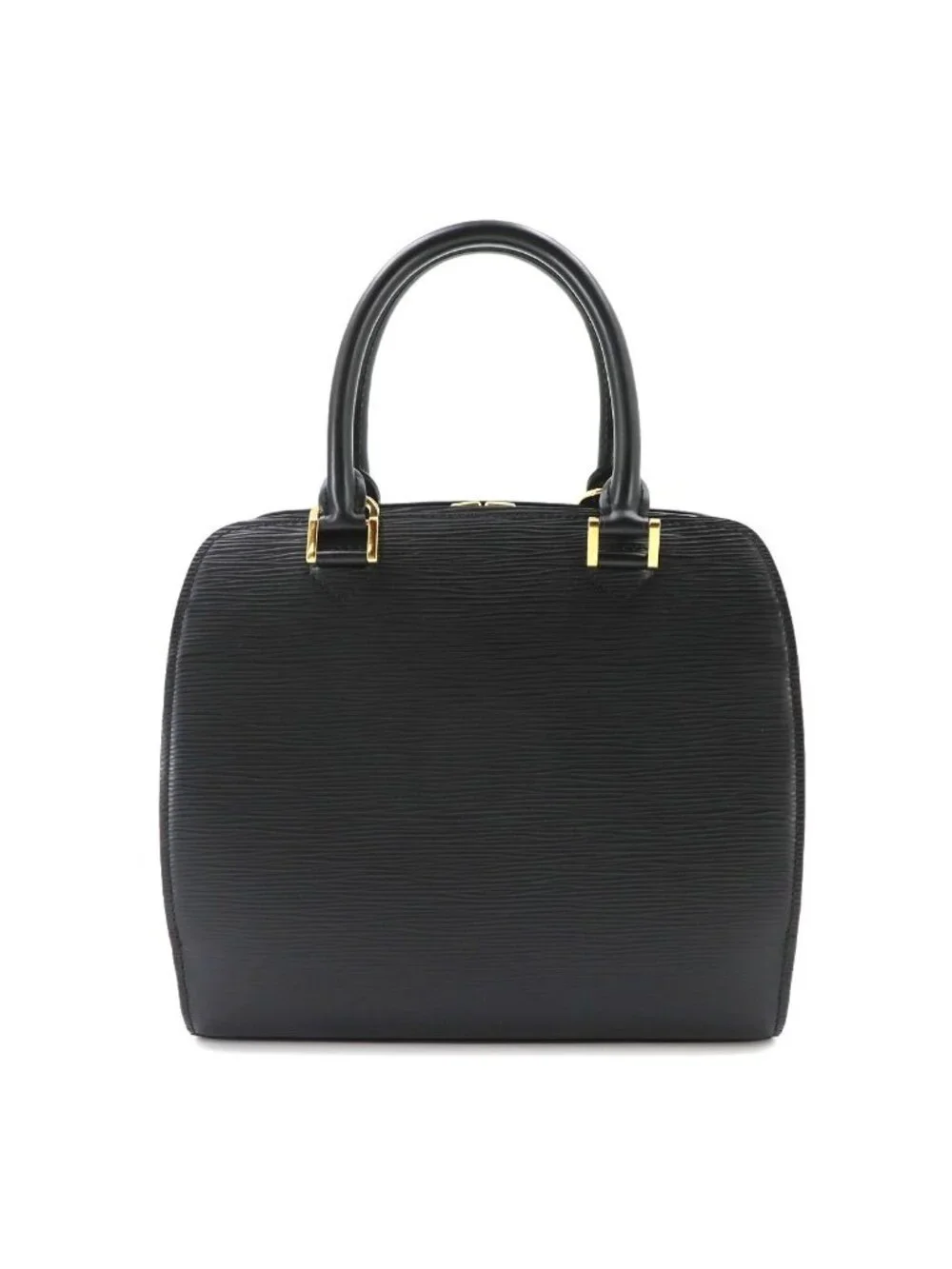 Louis Vuitton Epi Pont Neuf Hand Bag Leather Noir Gold